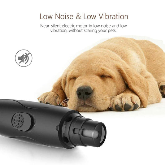 Low noise electric pet nail grinder for dogs and cats UK